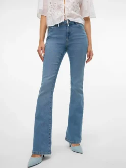 VMELLY Medelhög Midja Utsvängd Passform Jeans