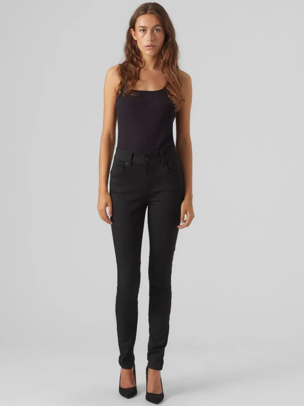VMEMBRACE Medelhög Midja Skinny Fit Jeans