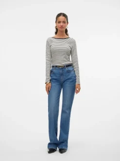 VMEMILY Hög Midja Utsvängd Passform Jeans