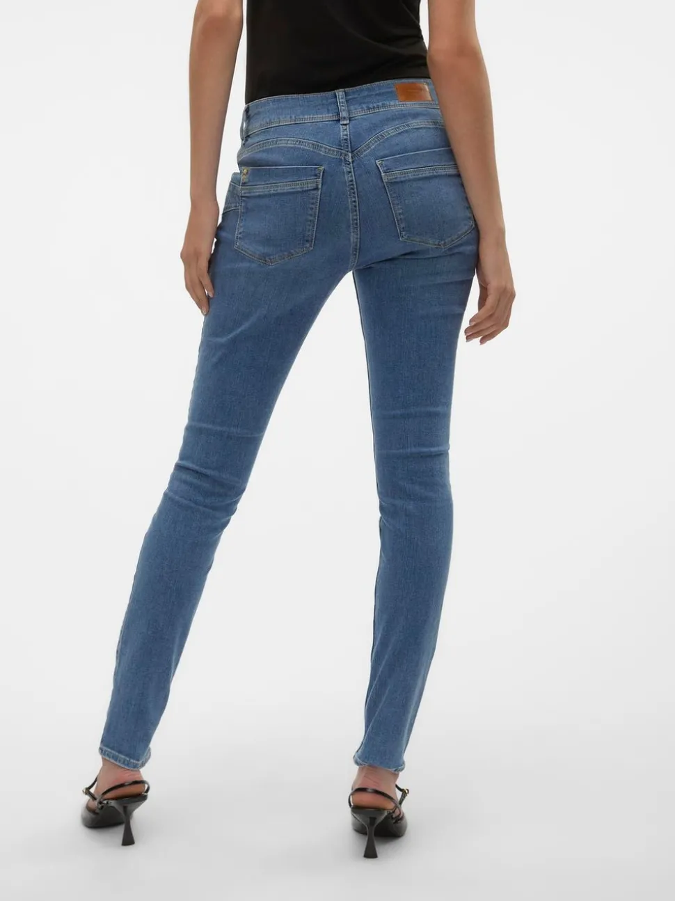 VMEMPOWER Medelhög Midja Skinny Fit Jeans