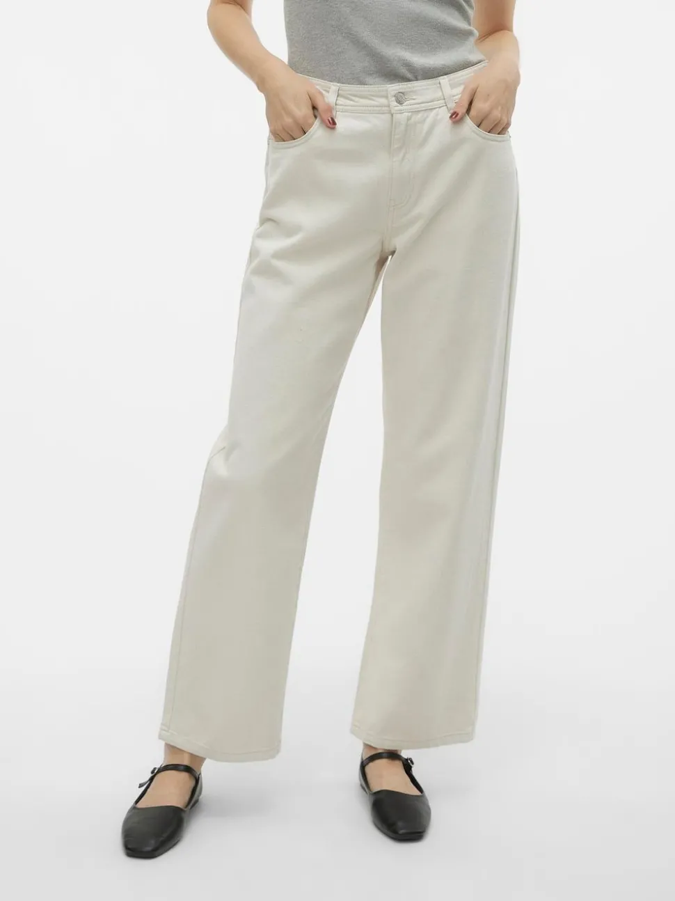 VMEVELYN Låg Midja Lös Passform Jeans