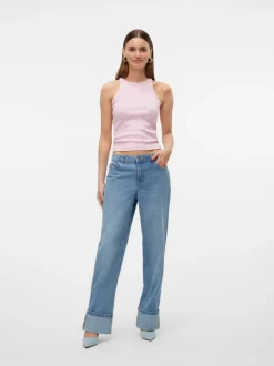 VMEVELYN Låg Midja Lös Passform Jeans