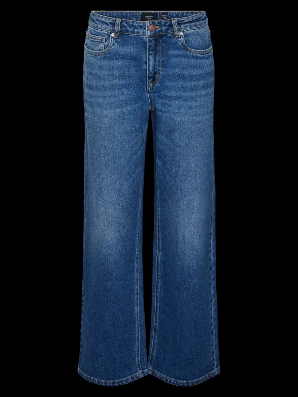 VMFAITH Låg Midja Vid Passform Jeans