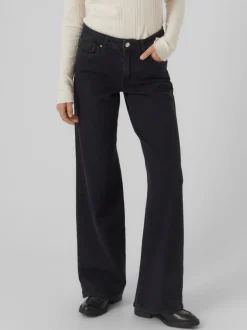 VMFAITH Låg Midja Vid Passform Jeans