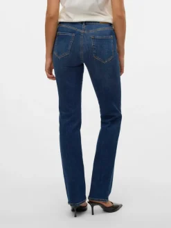 VMFLASH Medelhög Midja Rak Passform Jeans