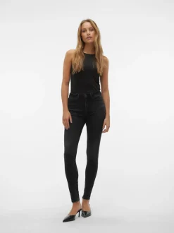 VMFLASH Medelhög Midja Skinny Fit Jeans