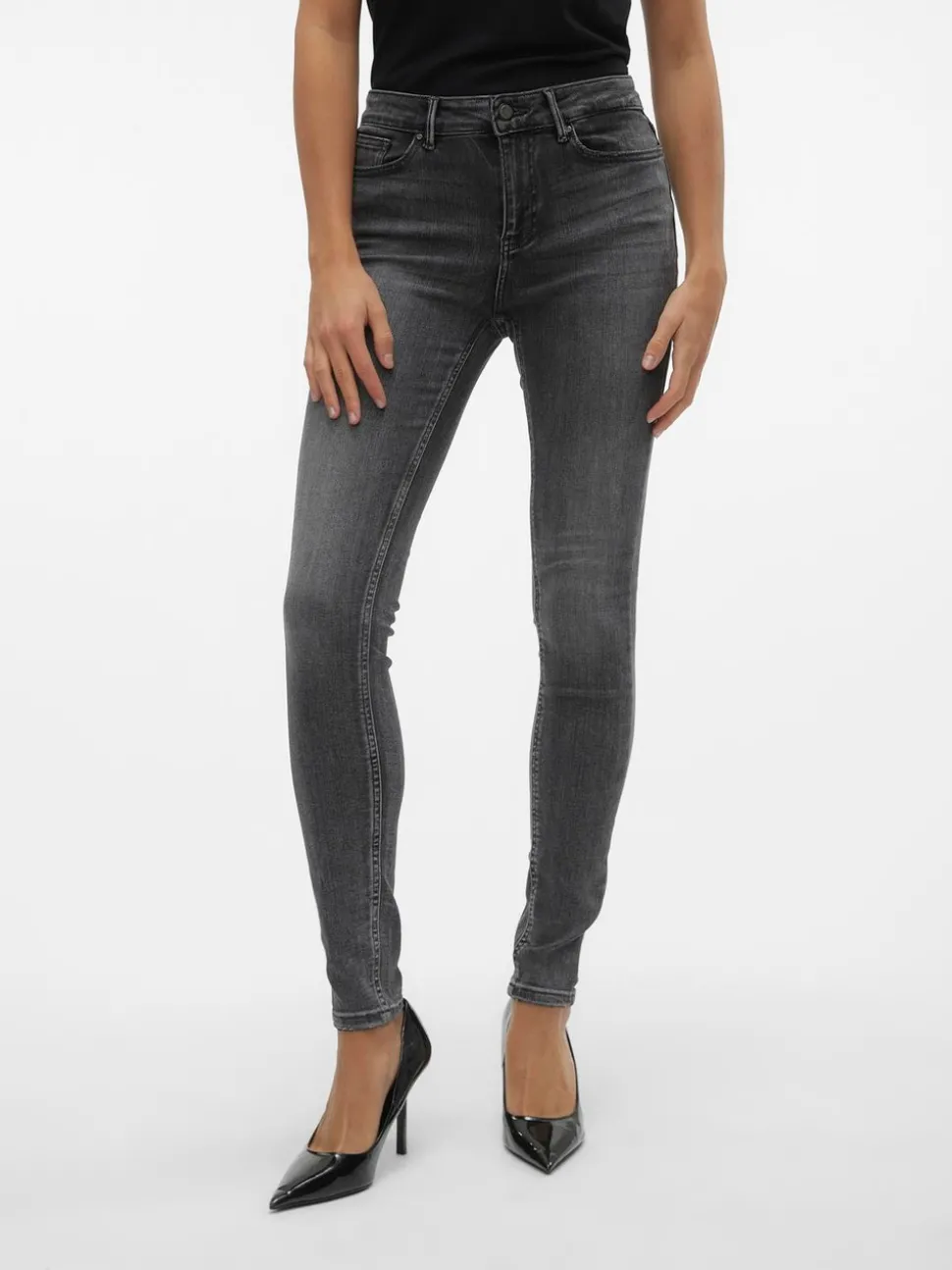 VMFLASH Medelhög Midja Skinny Fit Jeans