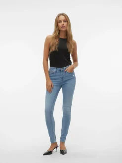 VMFLASH Medelhög Midja Skinny Fit Jeans
