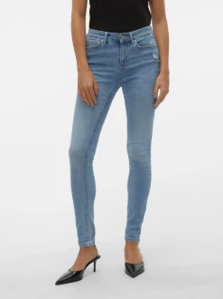 VMFLASH Medelhög Midja Skinny Fit Jeans
