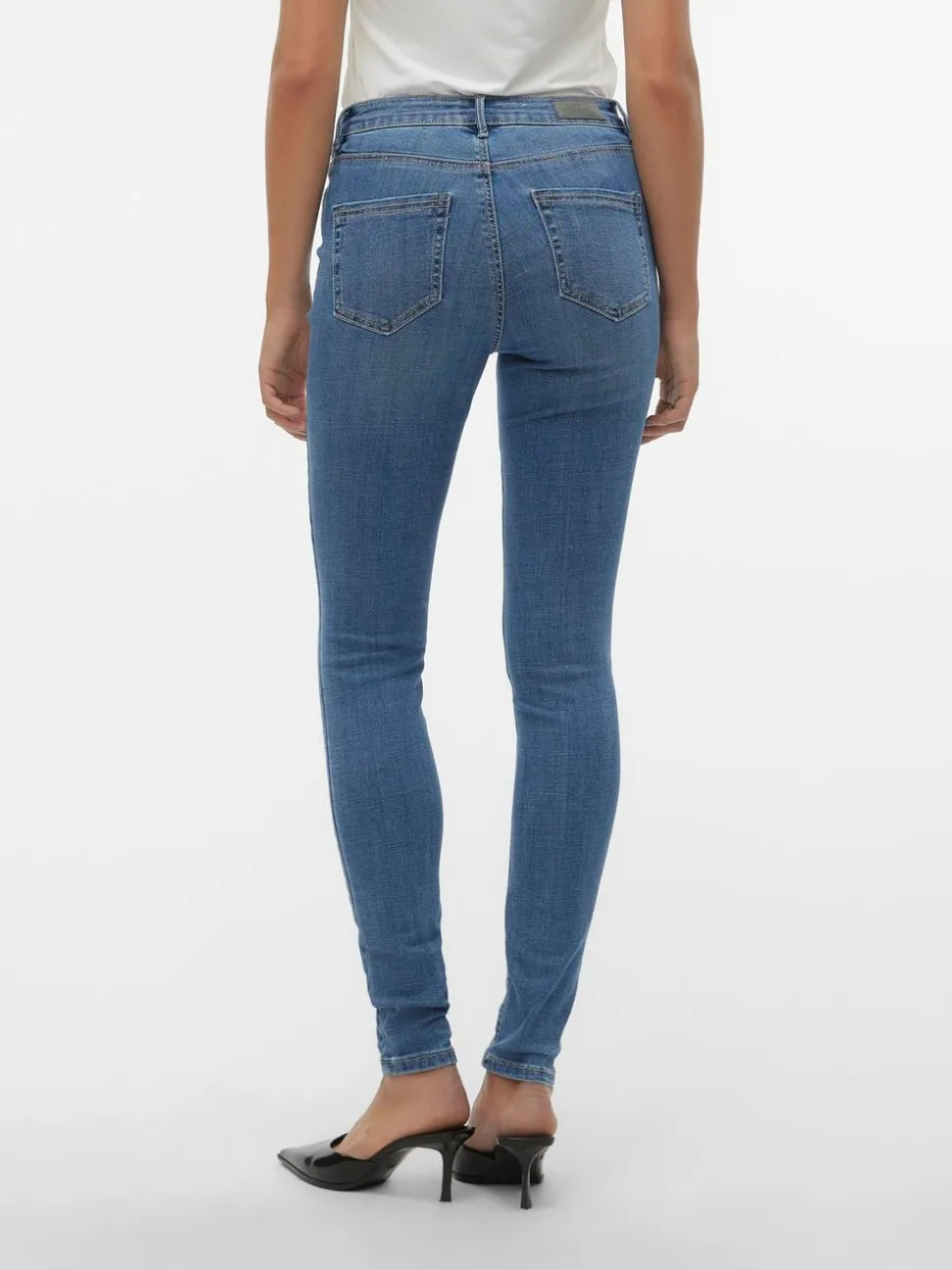 VMFLASH Medelhög Midja Skinny Fit Jeans