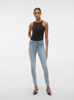 VMFLASH Medelhög Midja Skinny Fit Jeans