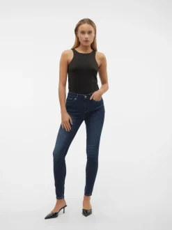 VMFLASH Medelhög Midja Skinny Fit Jeans