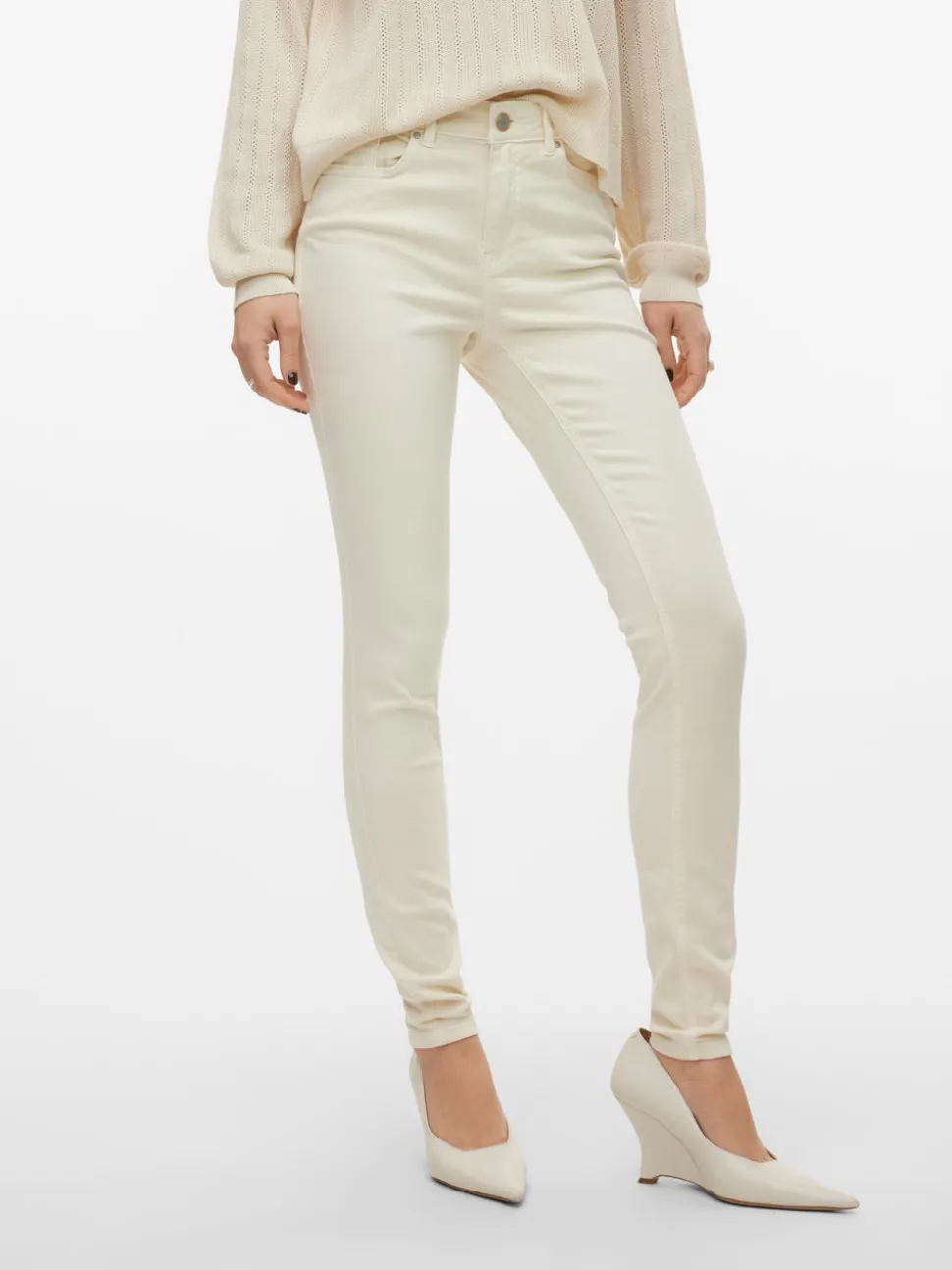 VMFLASH Medelhög Midja Skinny Fit Jeans