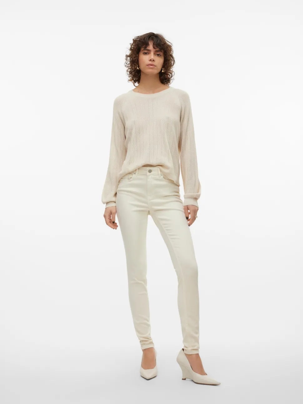 VMFLASH Medelhög Midja Skinny Fit Jeans