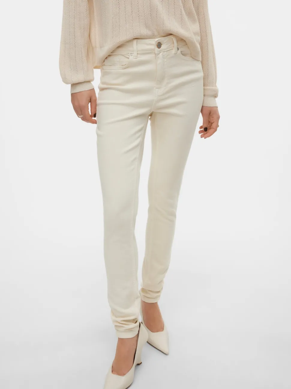 VMFLASH Medelhög Midja Skinny Fit Jeans