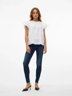 VMFLASH Medelhög Midja Skinny Fit Jeans