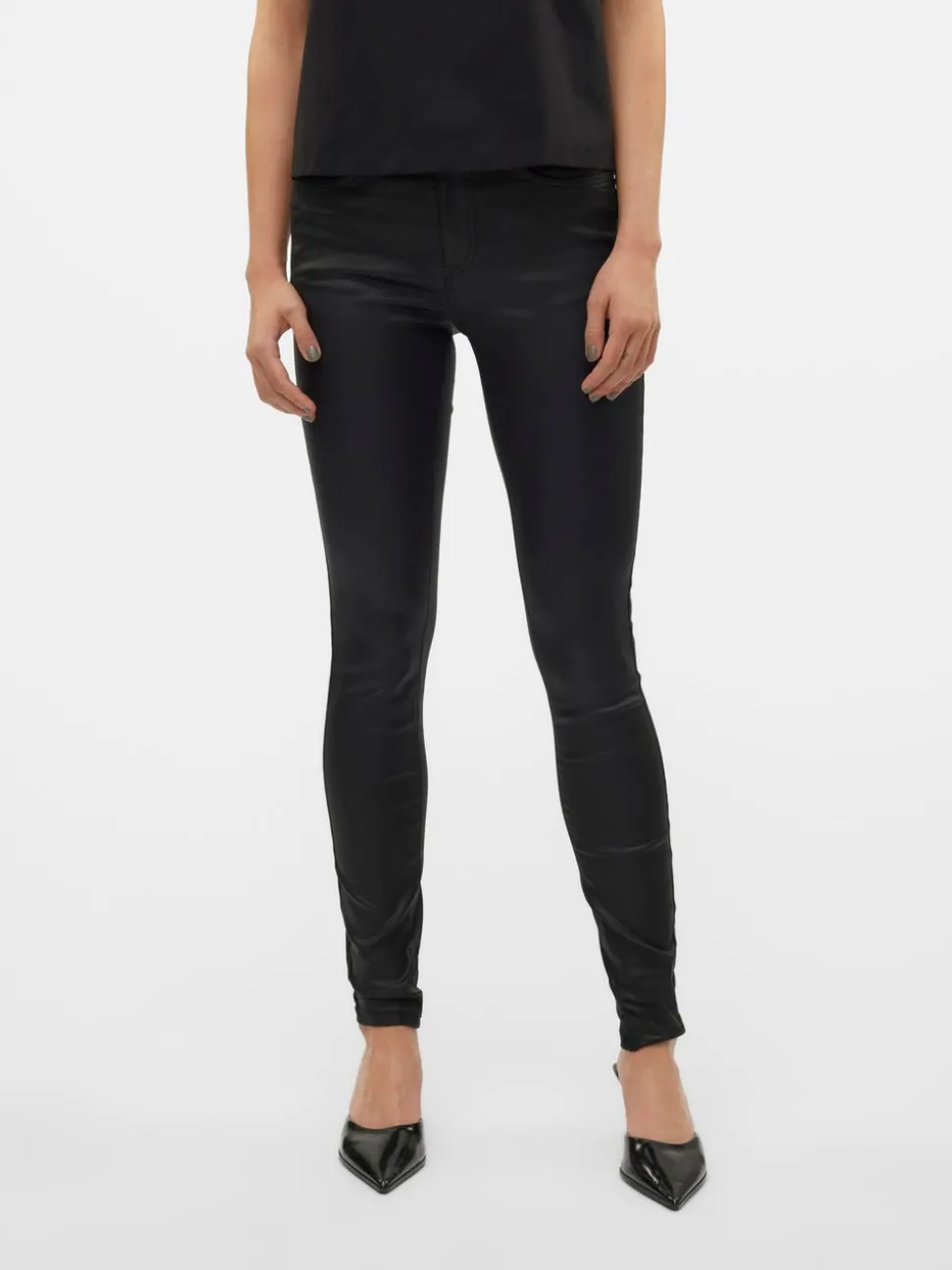 VMFLASH Medelhög Midja Skinny Fit Jeans
