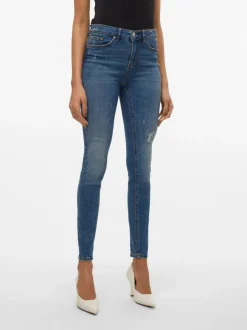 VMFLASH Medelhög Midja Skinny Fit Jeans