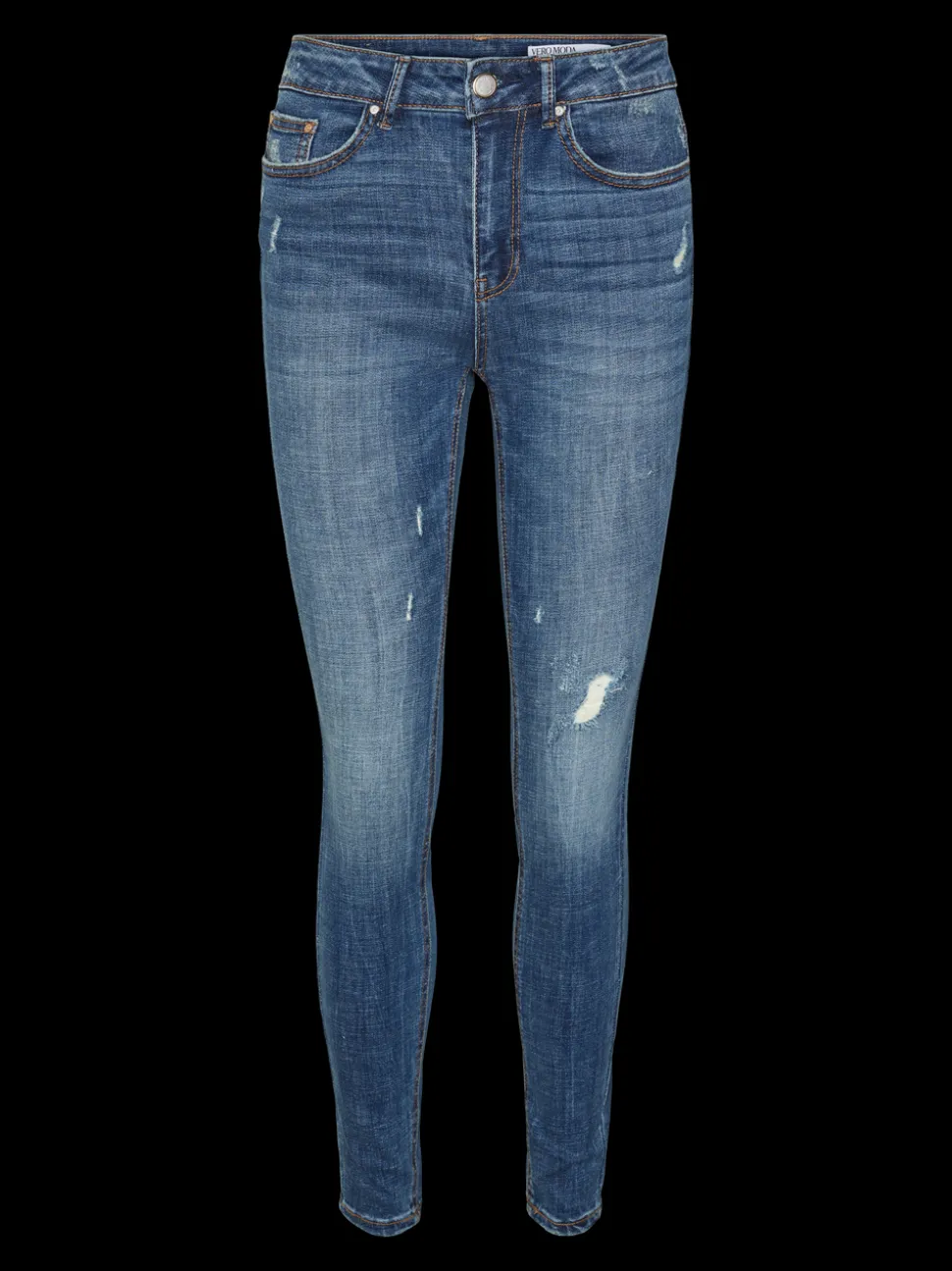 VMFLASH Medelhög Midja Skinny Fit Jeans