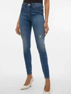 VMFLASH Medelhög Midja Skinny Fit Jeans
