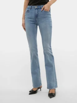 VMFLASH Medelhög Midja Utsvängd Passform Jeans
