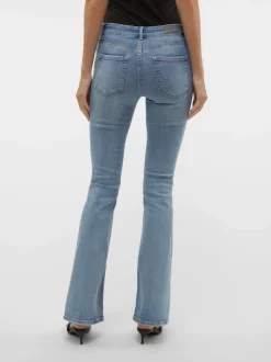 VMFLASH Medelhög Midja Utsvängd Passform Jeans