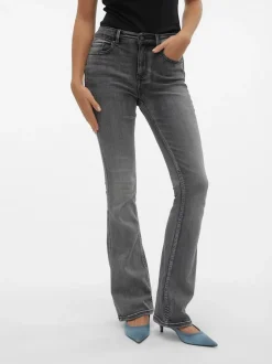 VMFLASH Medelhög Midja Utsvängd Passform Jeans