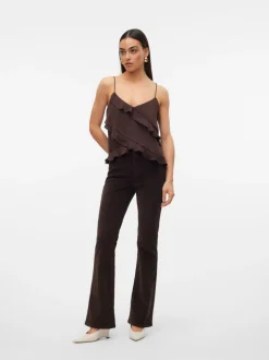 VMFLASH Medelhög Midja Utsvängd Passform Jeans