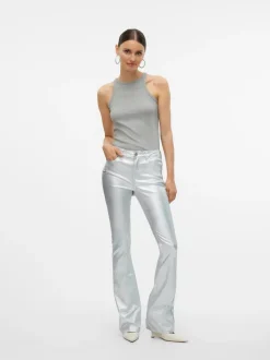 VMFLASH Medelhög Midja Utsvängd Passform Jeans