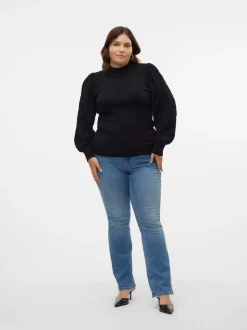 VMFLASH Medelhög Midja Utsvängd Passform Jeans