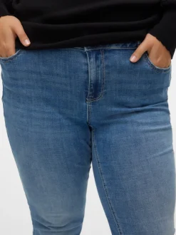 VMFLASH Medelhög Midja Utsvängd Passform Jeans