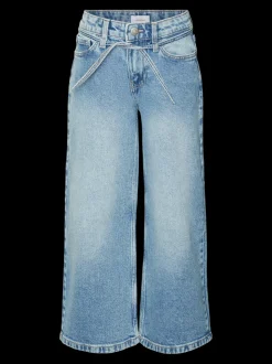 VMFLORA Medelhög Midja Vid Passform Jeans
