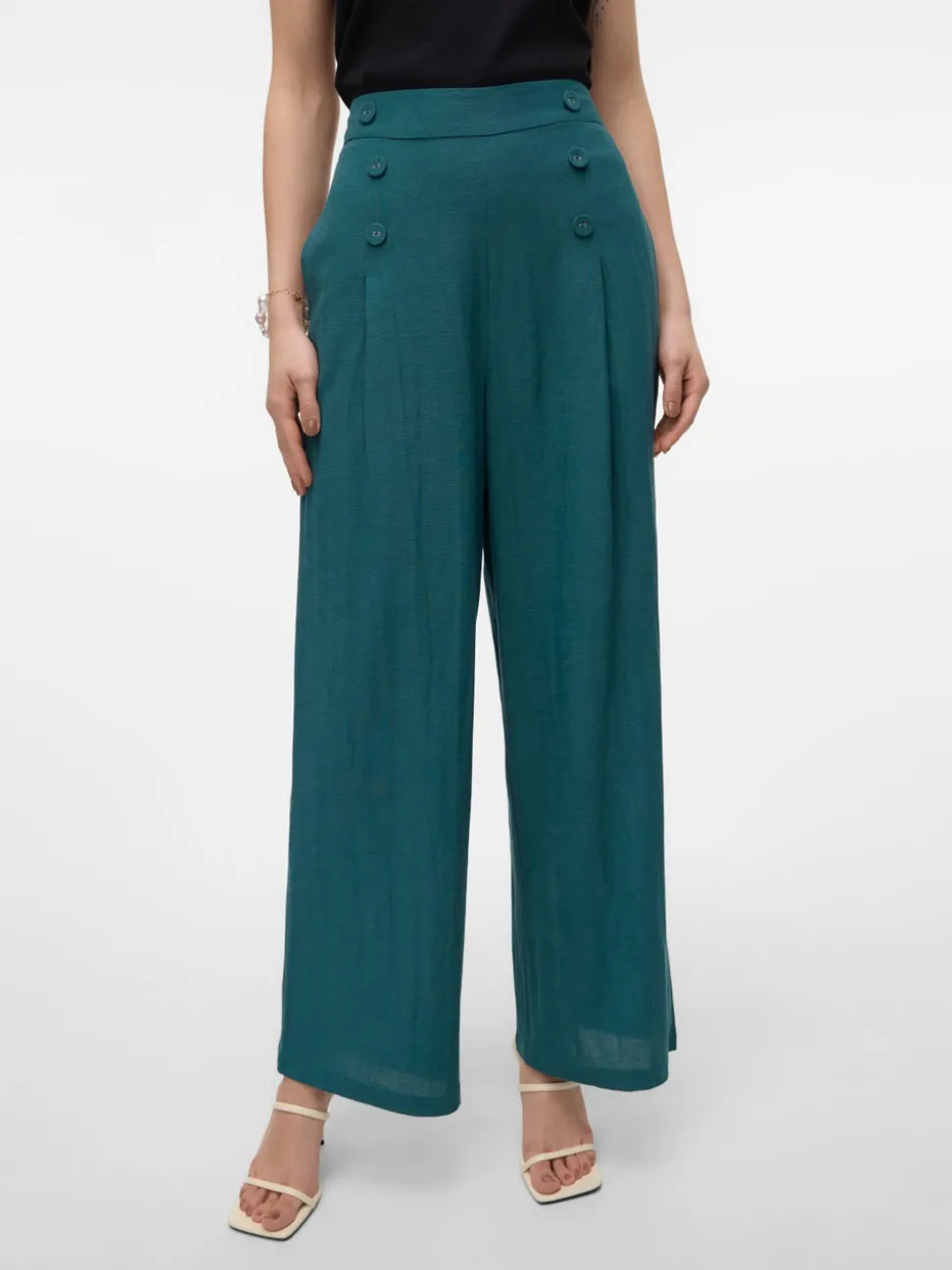 VMGISELLE Hög Midja Byxor