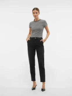 VMISA Hög Midja Mom Fit Jeans