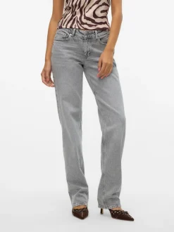 VMJADA Medelhög Midja Rak Passform Jeans