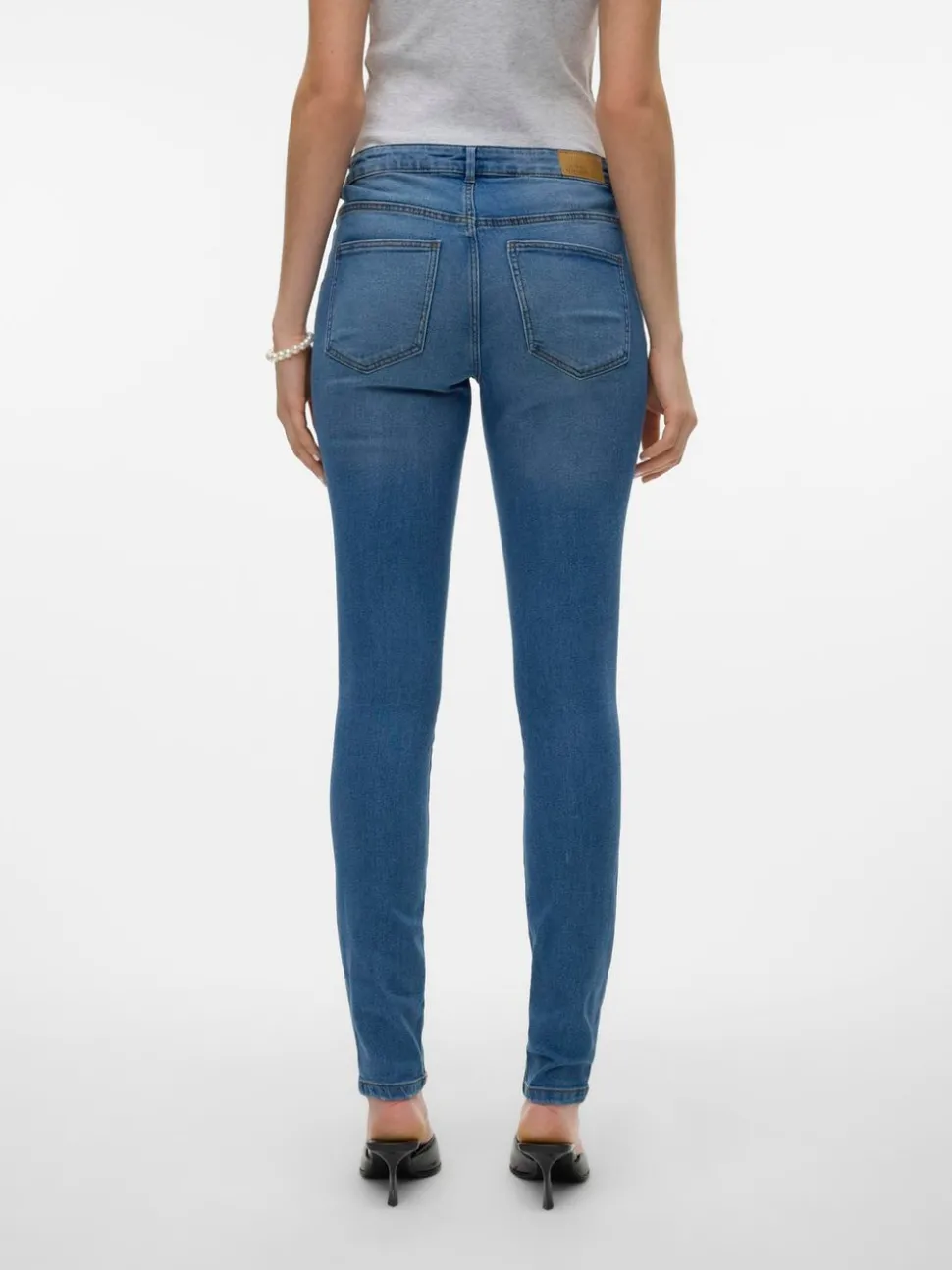 VMJUNE Medelhög Midja Skinny Fit Jeans