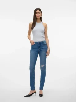VMJUNE Medelhög Midja Skinny Fit Jeans