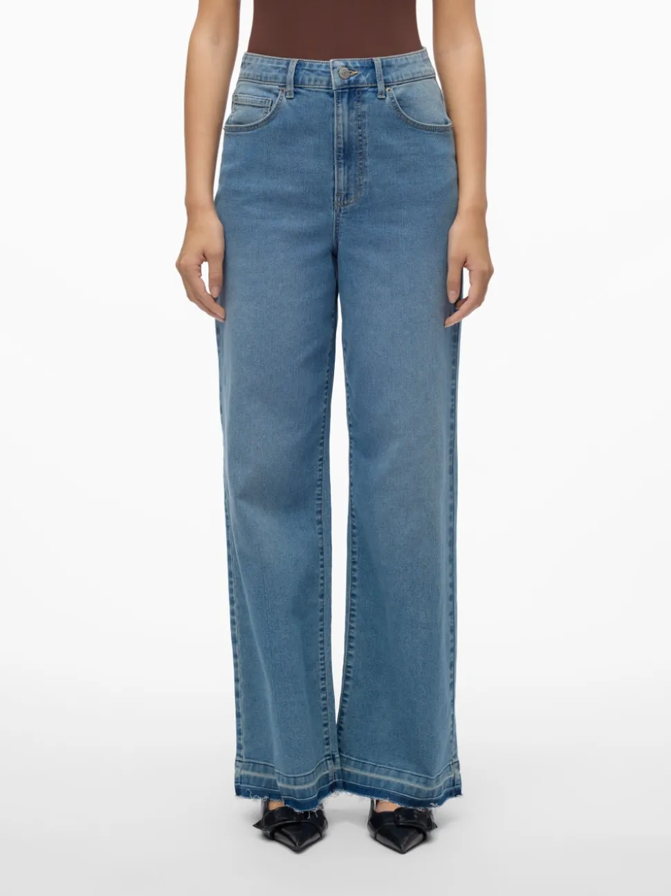 VMKATHY Hög Midja Lös Passform Jeans