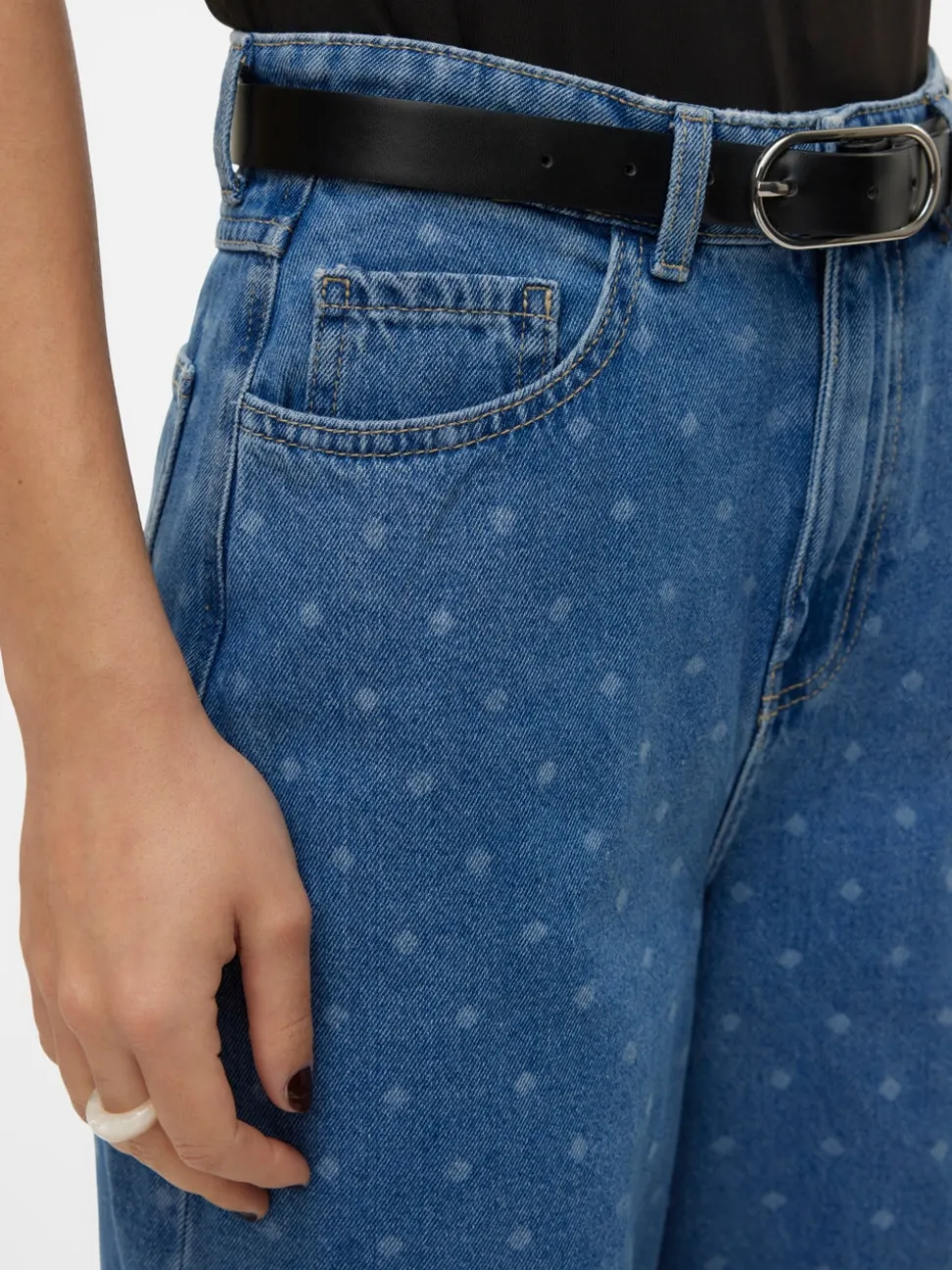 VMKATHY Hög Midja Vid Passform Jeans