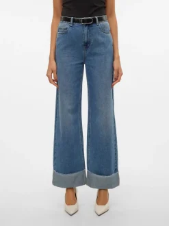 VMKATHY Hög Midja Vid Passform Jeans