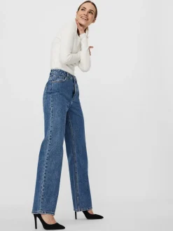 VMKITHY Hög Midja Lös Passform Jeans