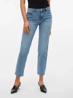 VMKYLA Medelhög Midja Rak Passform Jeans