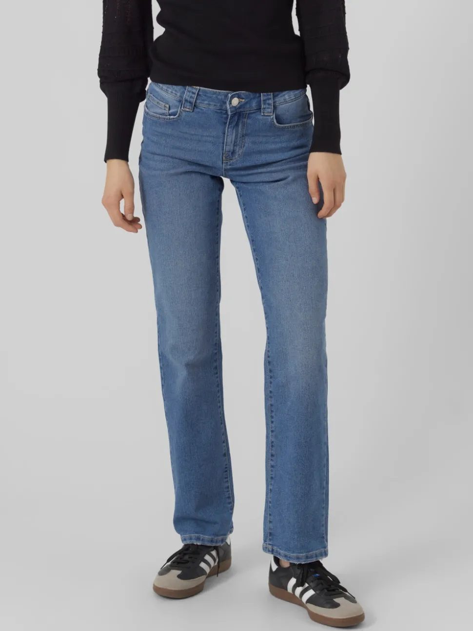 VMLANEY Medelhög Midja Rak Passform Jeans