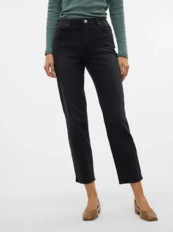VMLINDA Hög Midja Mom Fit Jeans