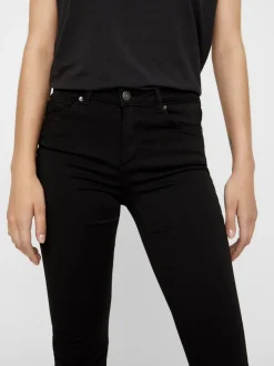 VMLUX Medelhög Midja Slim Fit Jeans