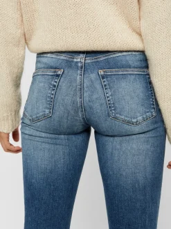VMLUX Medelhög Midja Slim Fit Jeans