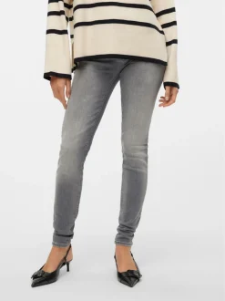 VMLUX Medelhög Midja Slim Fit Jeans