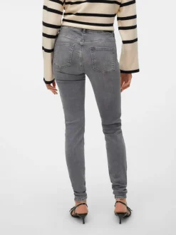 VMLUX Medelhög Midja Slim Fit Jeans