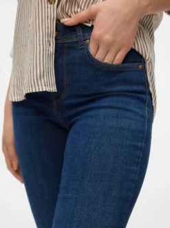 VMLUX Medelhög Midja Slim Fit Jeans