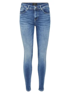 VMLUX Medelhög Midja Slim Fit Jeans